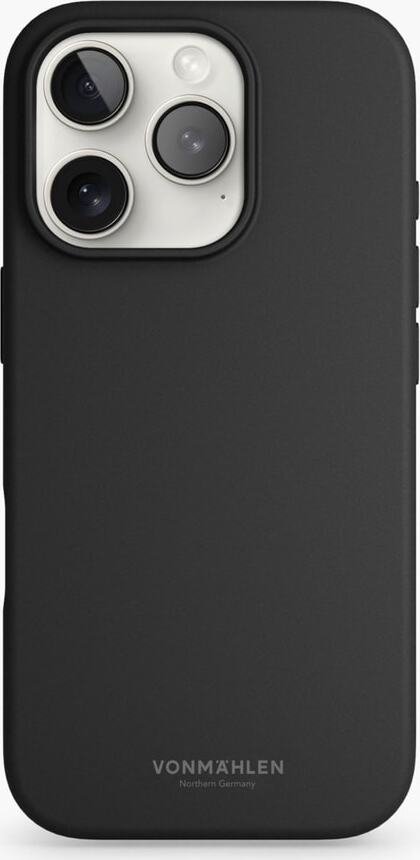 Vonmählen Soft Silicone Case - ochronne etui silikonowe, kompatybilne z MagSafe iPhone 16, czarne etui na telefon komórkowy