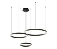 Lampy sufitowe - LED Żyrandol na lince GRAVITY LED/108W/230V czarny - miniaturka - grafika 1