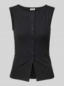 Koszulki i topy damskie - Top z listwą guzikową model ‘AJA’ - miniaturka - grafika 1