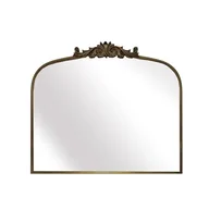 Lustra - Romimex Metalowe złote lustro ścienne 87 x 100 x 2 cm - miniaturka - grafika 1
