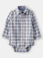 Body dla niemowląt - OshKosh Body-koszula w kolorze biało-błękitnym - miniaturka - grafika 1