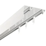 Karnisze - Szyna DECASTYL Sufitowa podwójna z agrafkami Biały 500 cm - miniaturka - grafika 1