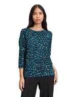 Bluzy damskie - Betty Barclay Bluza w kolorze czarno-turkusowym - miniaturka - grafika 1