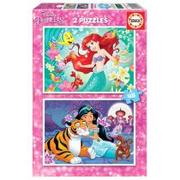 Puzzle - Educa Borras Borras - 2X48 Ariel + puzzle jaśmin (18213) 18213 - miniaturka - grafika 1