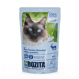 Bozita Kawałki w sosie z reniferem saszetka) 85g 42358-uniw - Mokra karma dla kotów - miniaturka - grafika 1
