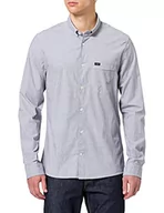 Koszule męskie - Lee Męska koszula Slim Button Down, Cloudburst Grey, XL - miniaturka - grafika 1
