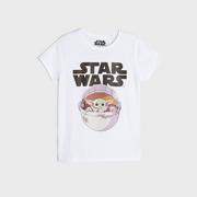 Koszulki dla dziewczynek - Sinsay - Koszulka Star Wars - Biały - miniaturka - grafika 1
