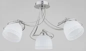 Lampy sufitowe - Lampa wisząca Reto 3 x 60 W E27 chrom/biała 26273 - miniaturka - grafika 1