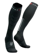 Skarpetki sportowe męskie - COMPRESSPORT Skarpety kompresyjne narciarskie ALPINE SKI FULL SOCKS black/steel grey - miniaturka - grafika 1