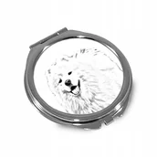 Lusterka do makijażu - Samojed Lusterko kieszonkowe składane do torebki - miniaturka - grafika 1