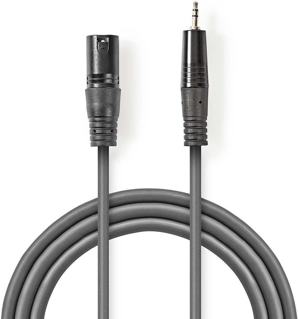 Kabelis Nedis XLR M - 3.5mm M 3m 5412810295838 COTH15300GY30