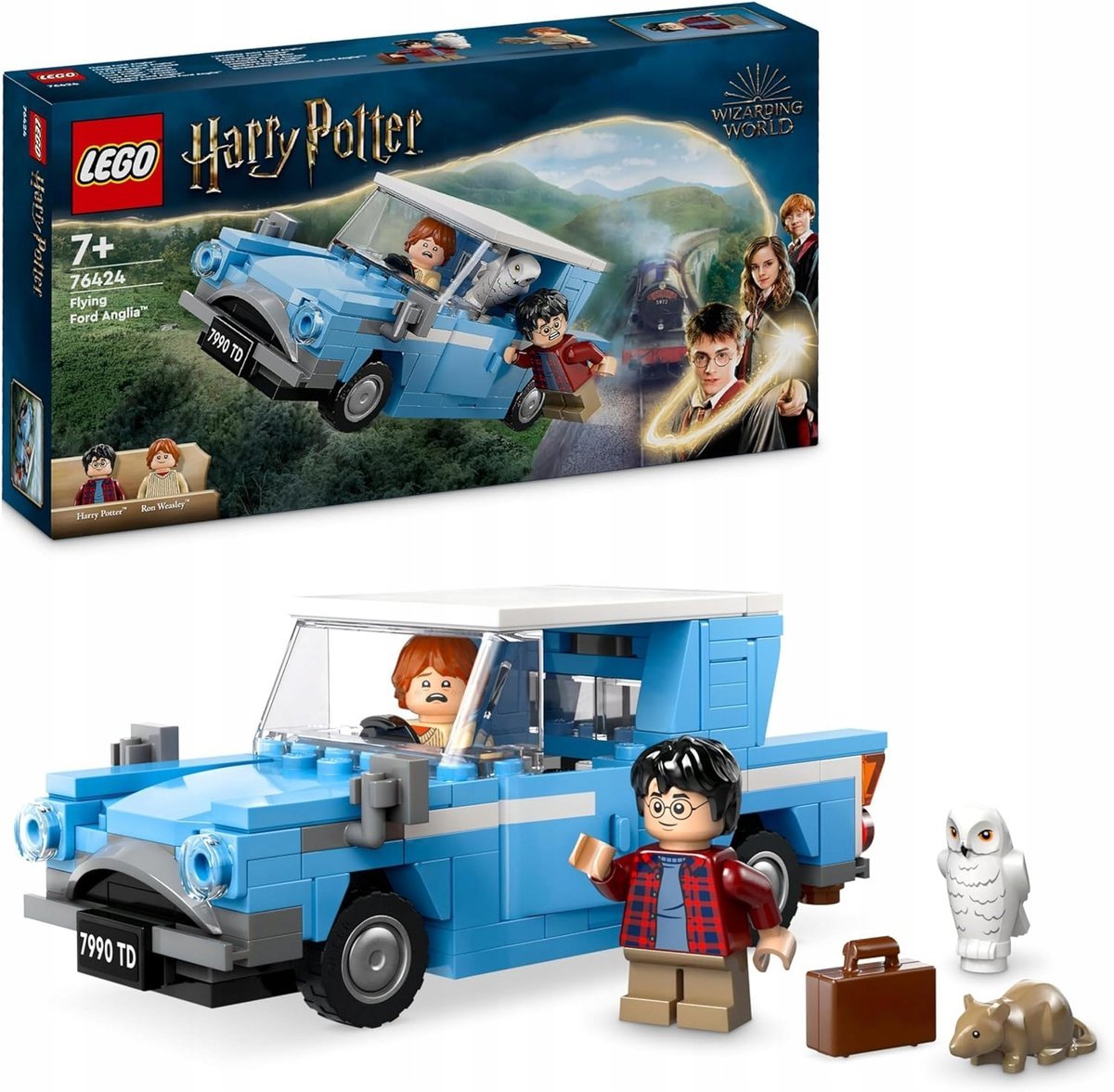 KLOCKI HARRY POTTER LATAJĄCY FORD ANGLIA SAMOCHÓD ZABAWKI IDEALNY PREZENT