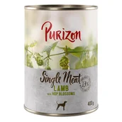 Mokra karma dla psów - Purizon Single Meat, 6 x 400 g - Jagnięcina z kwiatami chmielu - miniaturka - grafika 1