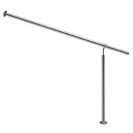 Balustrady i akcesoria - Poręcz na schody Stal nierdzewna 160cm - miniaturka - grafika 1