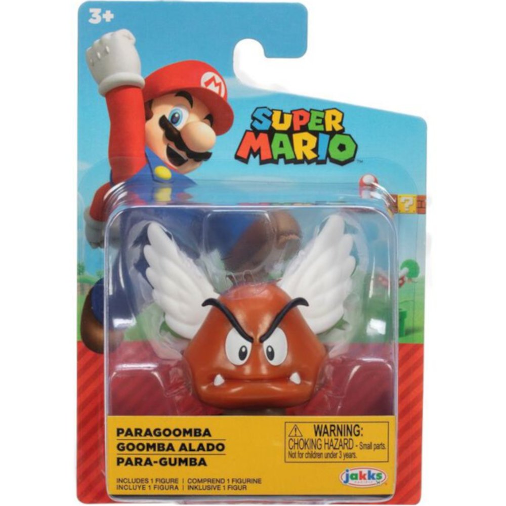 SUPER MARIO NINTENDO JAKKS PACIFIC ORYGINALNA RUCHOMA FIGURKA PARAGOOMBA