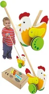 Zabawki sensoryczne - KOGUT NA PATYKU zabawka do nauki chodzenia na kiju kijku dla niemowląt VIGA 18m+ zabawka montessori - miniaturka - grafika 1