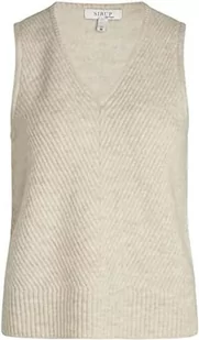 SIRUP COPENHAGEN Kamizelka damska, beżowa, melanżowa, elegancka kamizelka, rozmiar XXL - Kamizelki damskie - miniaturka - grafika 1