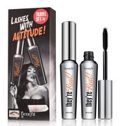 Palety i zestawy do makijażu - Benefit They`re Real! Mascara tusz do rzęs Black 2 x 8.5 g - miniaturka - grafika 1