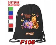 Torby szkolne - WOREK SZKOLNY NA WF SPORTOWY NA BUTY KUBUŚ PUCHATEK TYGRYSEK- IMIĘ - miniaturka - grafika 1