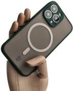 Etui i futerały do telefonów - Bizon Etui Case Hybrid MagSafe do Apple iPhone 13 Pro ciemnozielone - miniaturka - grafika 1
