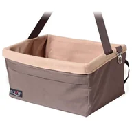 Legowiska dla psów - Happy Ride Siedzisko dla psa Tagalong, M, brązowe - miniaturka - grafika 1