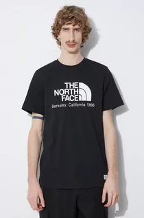 Koszulki męskie - The North Face t-shirt bawełniany M Berkeley California S/S Tee męski kolor czarny z nadrukiem NF0A87U5JK31 - grafika 1