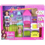 Lalki dla dziewczynek - Barbie Skipper Klub opiekunek Plac zabaw Zestaw Mattel - miniaturka - grafika 1