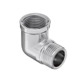 Łączniki, trójniki, kształtki - Kolanko nakrętno-wkrętne chromowane 3/8" GW/GZ Invena - miniaturka - grafika 1