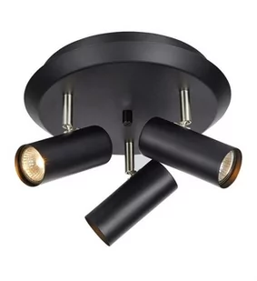 Markslojd Plafon LAMPA sufitowa BARCELONA 107348 okrągła OPRAWA metalowa reflektorki tuby czarne 107348 - Lampy sufitowe - miniaturka - grafika 1