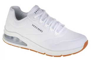 Skechers Sneakersy damskie Uno 2, Wykończenie z białej siatki Duraleather, 41 EU - Sneakersy damskie - miniaturka - grafika 1