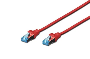 Digitus Patchcord, SF/UTP, Cat5e, 0.50m, czerwony DK-1532-005/R - Patchcordy - miniaturka - grafika 2