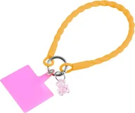 Etui i futerały do telefonów - Łańcuszek do telefonu komórkowego, uniwersalny pasek na szyję do etui na telefon komórkowy, nylon, kolor: pomarańczowy - miniaturka - grafika 1