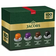 Kawa w kapsułkach i saszetkach - Kapsułki do Nespresso Jacobs Espresso Intenso oraz Lungo 100 szt mix smaków - miniaturka - grafika 1
