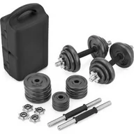 Hantle i ciężarki - Zestaw hantli żeliwnych w walizce 20kg Gymtek - miniaturka - grafika 1