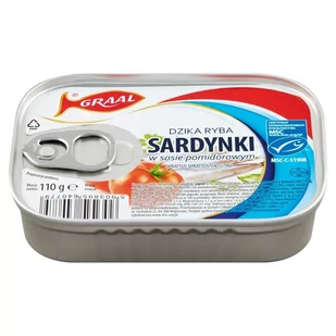 Graal Sardynki w sosie pomidorowym 110 g - Konserwy i dania rybne - miniaturka - grafika 1