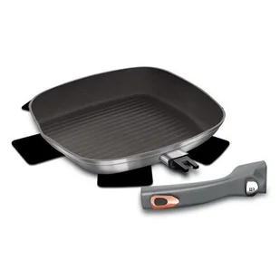 Berlinger Haus Patelnia PATELNIA GRILLOWA Z ODPINANĄ RĄCZKĄ 28 CM MOONLIGHT COLLECTION BH/6083 BH/6083 - Patelnie - miniaturka - grafika 1