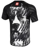 Bluzy damskie - Rashguard PIT BULL STREET DOG czarny krótki rękaw-XXL - miniaturka - grafika 1