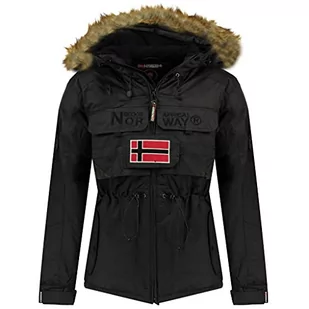 Geographical Norway Parka męska na ławkę, czarna, L, Czarny, M - Kurtki męskie - miniaturka - grafika 1
