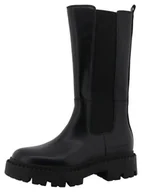 Kozaki damskie - Tom Tailor Damskie 8490140012 modne kozaki, czarne, 41 EU, czarny, 41 EU - miniaturka - grafika 1