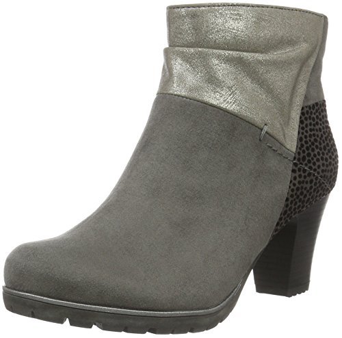 Softline Damskie kozaki z krótką cholewką 25374, szary - szary grafitowy 206. - 39 EU X-Weit