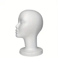 Inne - 12-calowa Głowa Peruka - Wysoka Żeńska Z Pianki Idealna Do Wyświetlania Włosów, Kapeluszy I Peruk - Przenośna I Wszechstronna Do Użytku W Domu, - miniaturka - grafika 1