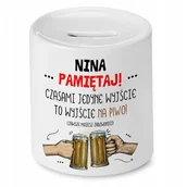 Skarbonki - Skarbonka Dla Niny Urodziny Idealny Prezent z Nadrukiem ze Zdjęciem - miniaturka - grafika 1