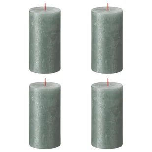 Bolsius Świece pieńkowe Shimmer, 6 szt., 130x68 mm, niebieski Sfeerpunt - Świece - miniaturka - grafika 1