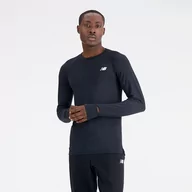 Koszulki męskie - Koszulka męska New Balance MT33284BK  czarna - miniaturka - grafika 1