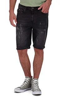 Alife and Kickin MorganAK krótkie spodnie męskie, szorty dżinsowe, letnie szorty S-XXXL, czarne denim sprane, L, Black Denim Washed, L - Spodenki damskie - miniaturka - grafika 1
