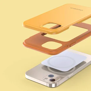 Choetech MFM Anti-drop case etui Made For MagSafe do iPhone 13 pomarańczowy (PC0112-MFM-YE) - Etui i futerały do telefonów - miniaturka - grafika 7