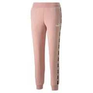 Dresy damskie - Spodnie dresowe damskie Puma POWER TAPE TR różowe 84712047-XL - miniaturka - grafika 1