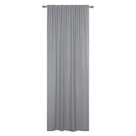 Firany - Firana z taśmą REMO 140 x 260 cm szara - miniaturka - grafika 1
