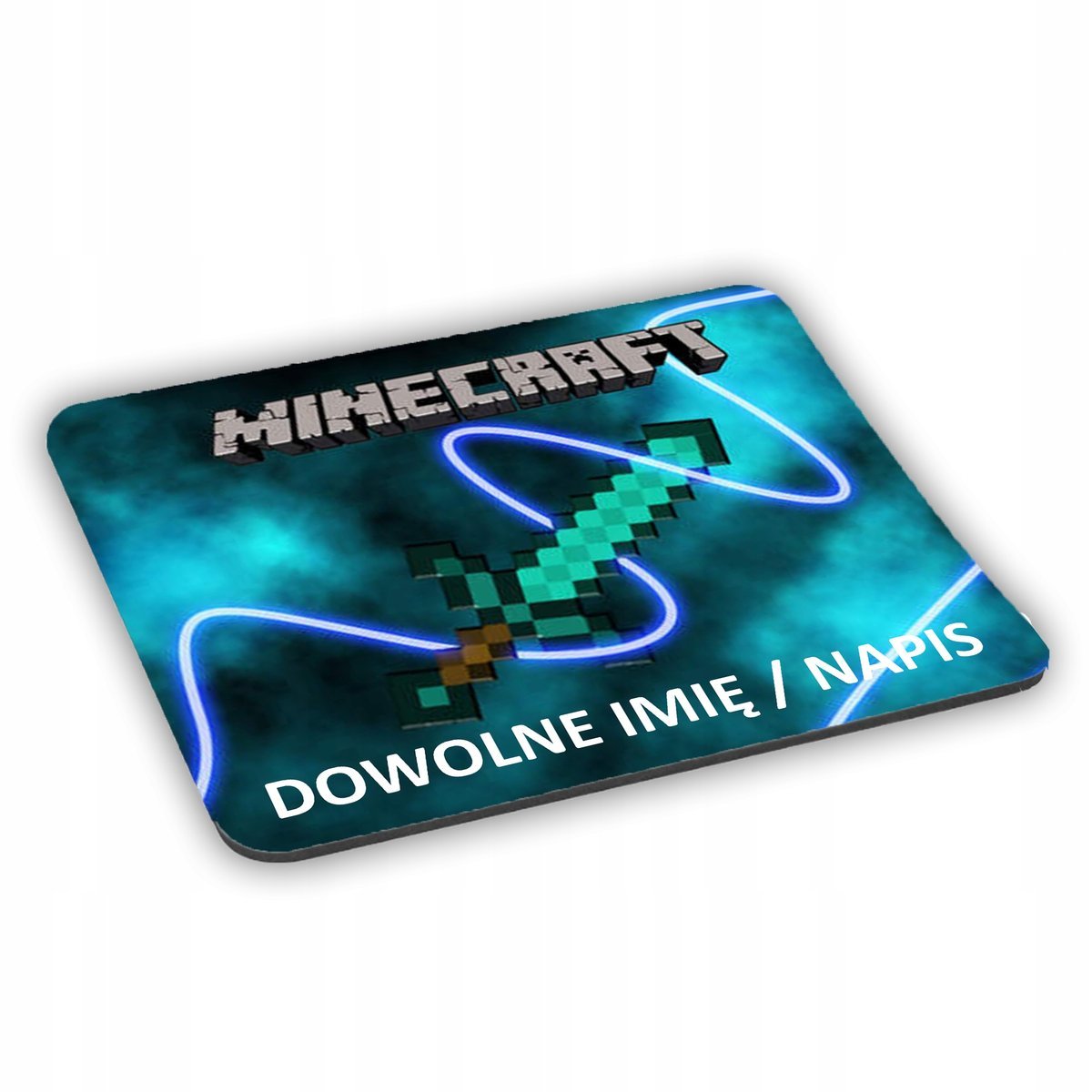 Podkładka pod mysz MINECRAFT + IMIĘ/NAPIS w prezencie!