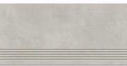 Płytki ceramiczne - Gres szkliwiony stopnica SILVER PEAK light grey 29,8x59,8 gat. I - miniaturka - grafika 1